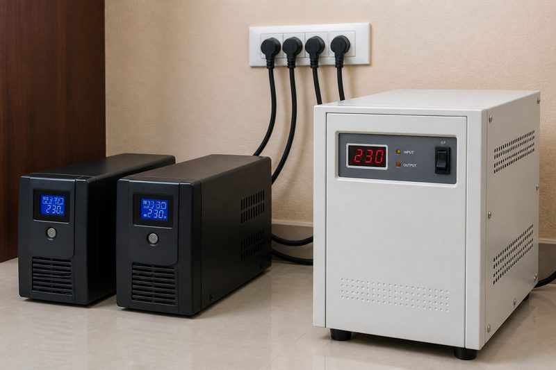 Home UPS and stabilizer units